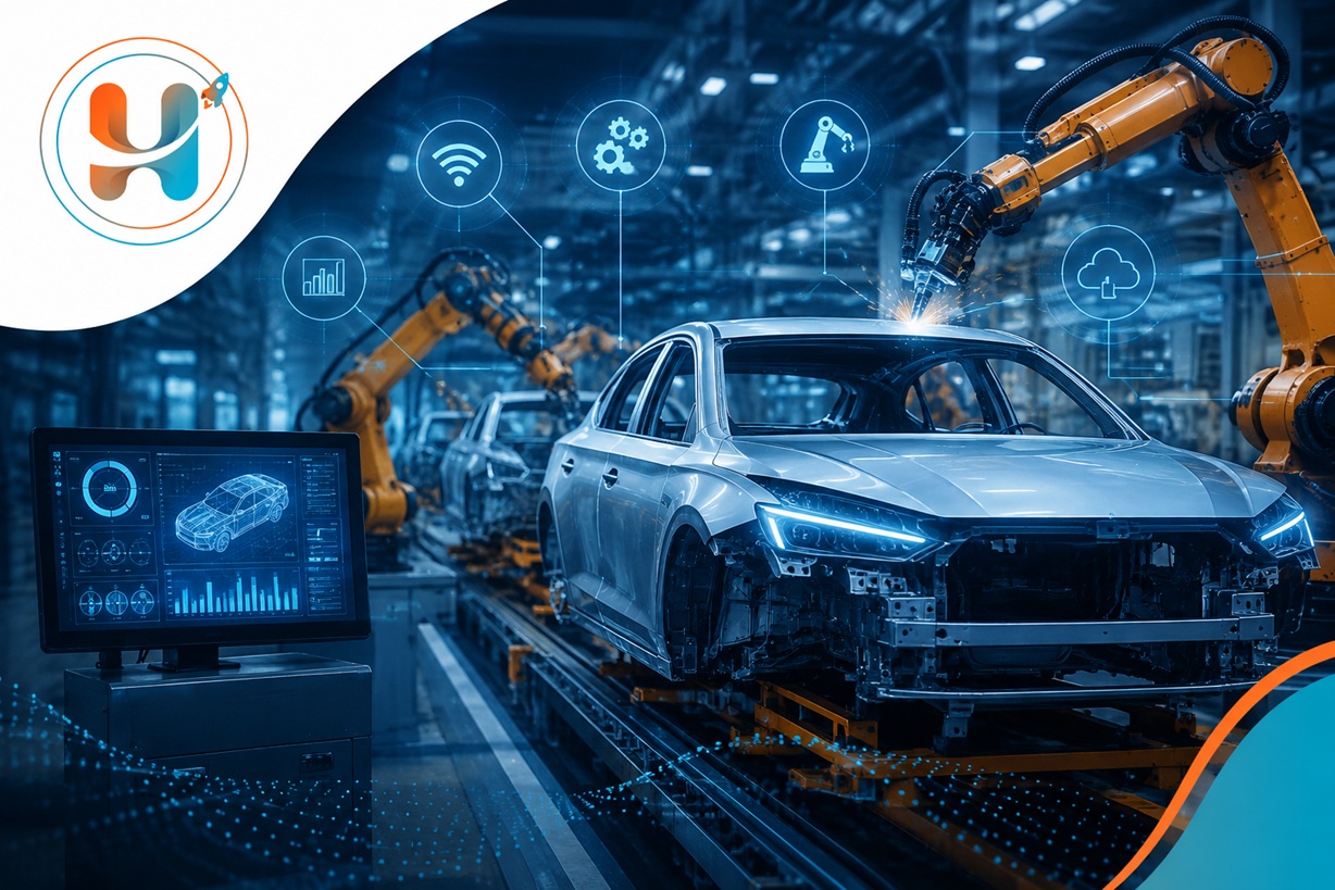 Industry 4.0 in Automotive Manufacturing: Benefits, Challenges & Future Industry 4.0 in Automotive Manufacturing: Benefits, Challenges & Future