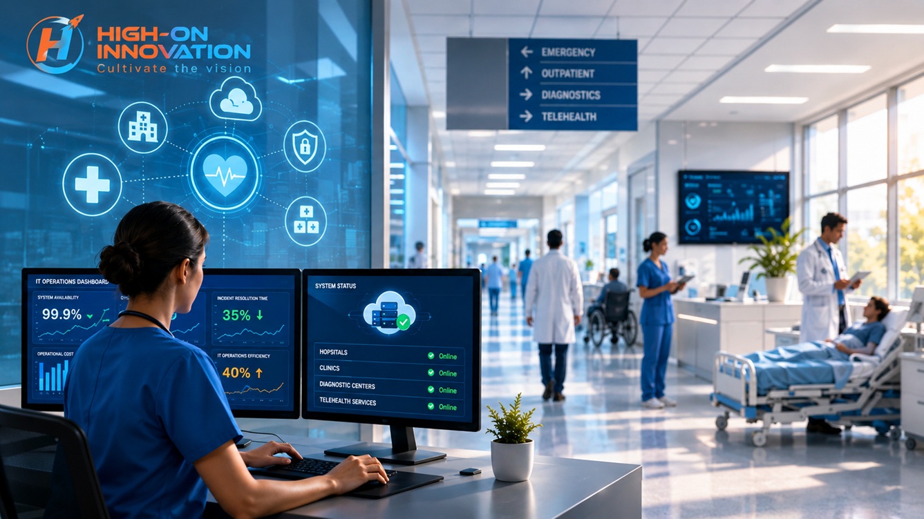 High-On Innovation helps healthcare organizations modernize IT operations through AI Driven Automation